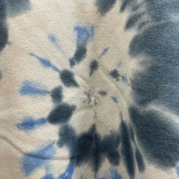 Style & Co. Blue and White Tie-Dye Long sleeve Sweatshirt - Picture 6 of 7